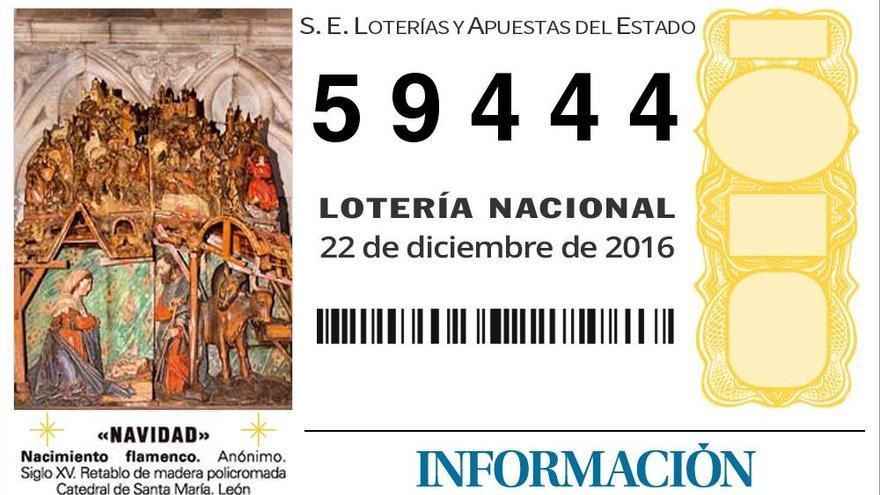 Número agraciado con un cuarto premio de la Lotería de Navidad