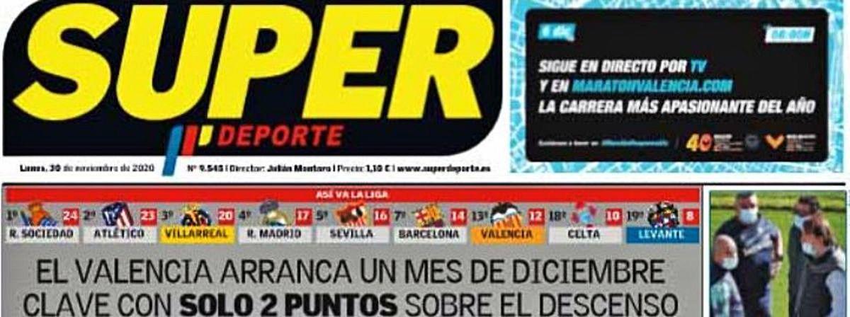 Esta es la portada de SUPER de este lunes