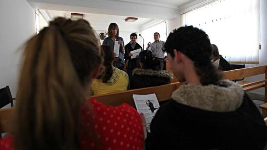 Una de las sesiones que organiza la Audiencia contra la violencia juvenil, en una imagen de este año.