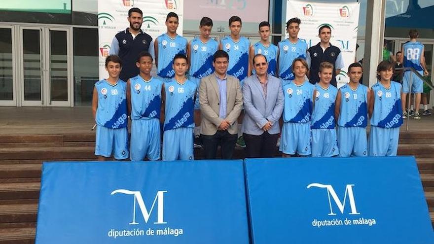 Las selecciones provinciales de categorías infantil y cadete tuvieron este martes su puesta de largo en la Diputación Provincial de Málaga