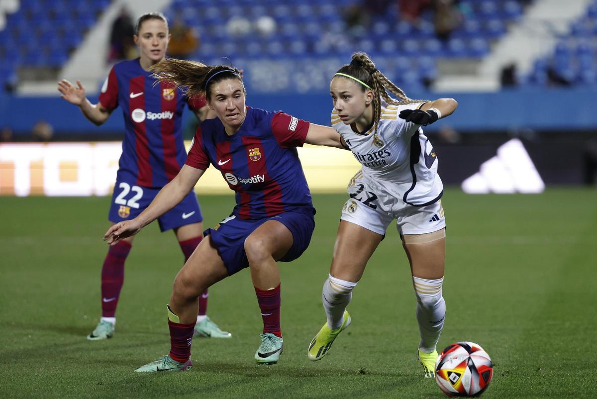 Supercopa de España Femenina. Semifinal FC Barcelona - Real Madrid, en imágenes