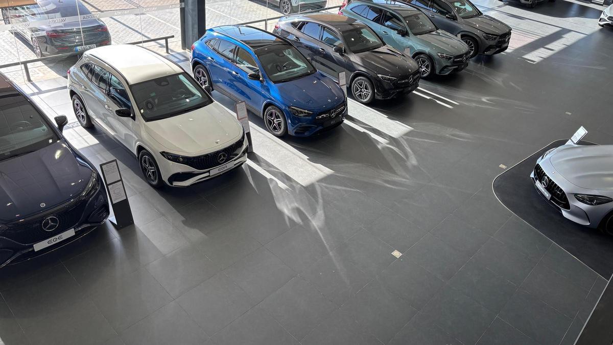 Vehículos de exposición en Mercedes-Benz Valdisa.