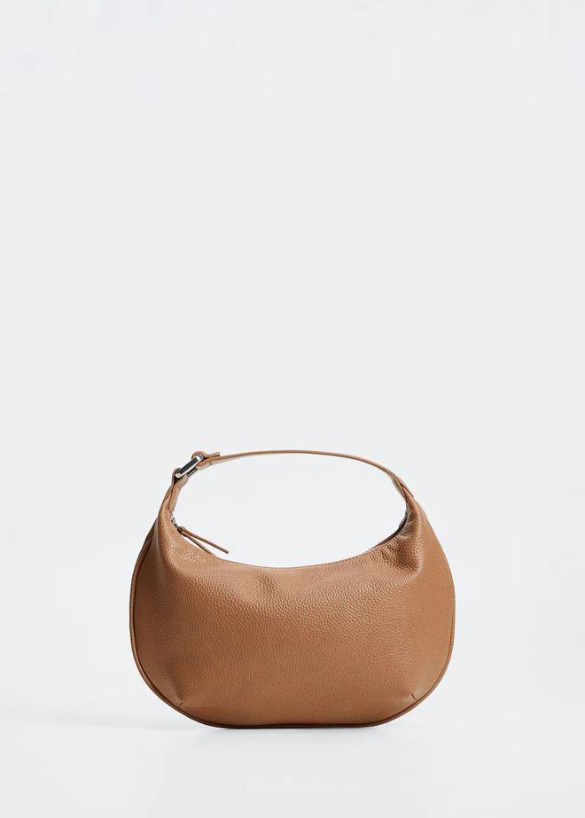 Bolso ovalado con asa corta