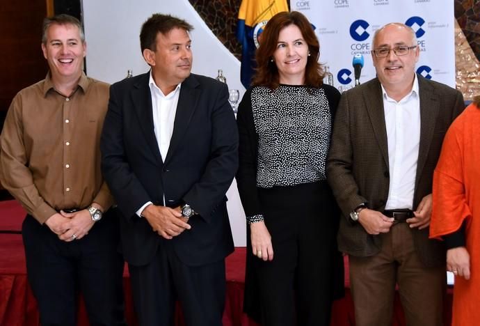 07/05/2019 LAS PALMAS DE GRAN CANARIA. .Los candidatos de los principales partidos al Cabildo de Gran Canaria contrastan sus propuestas en un debate organizado or la cadena COPE, en el Real Club Náutico de Gran Canaria. Nueva Canarias, Antonio Morales. JxGC Coalición Canaria, José Miguel Bravo de Laguna. PP AV, Marco Aurelio Pérez. Sí Podemos, Sara Ramírez. PSOE, Luis Ibarra.  Fotógrafa: YAIZA SOCORRO.  | 07/05/2019 | Fotógrafo: Yaiza Socorro