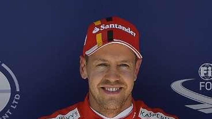 Vettel tras la clasificación.