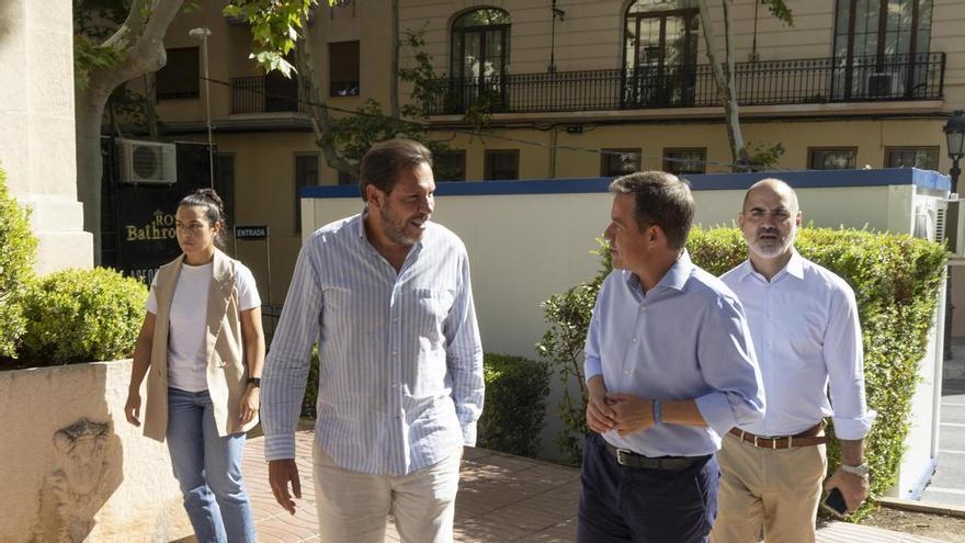 La visita del ministro Óscar Puente a Xàtiva, en imágenes