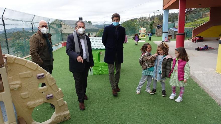 Caballero en la inauguración del CEIP Chans