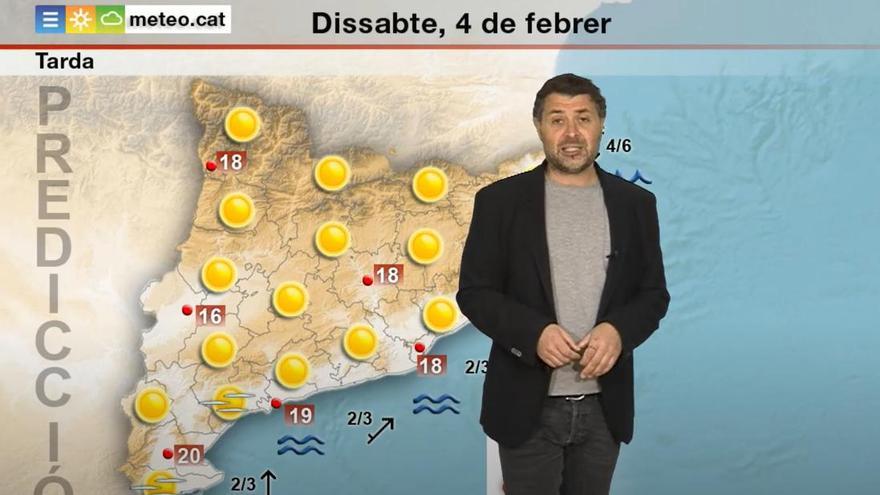 Dissabte assolellat i amb màximes que s&#039;acostaran als 20ºC