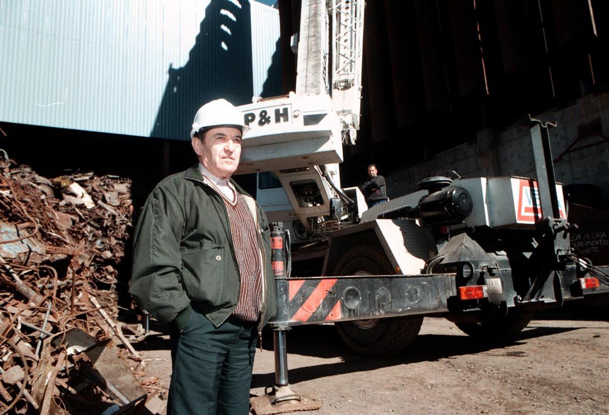 Alfonso Gallardo en la Siderúrgica en el 2001.