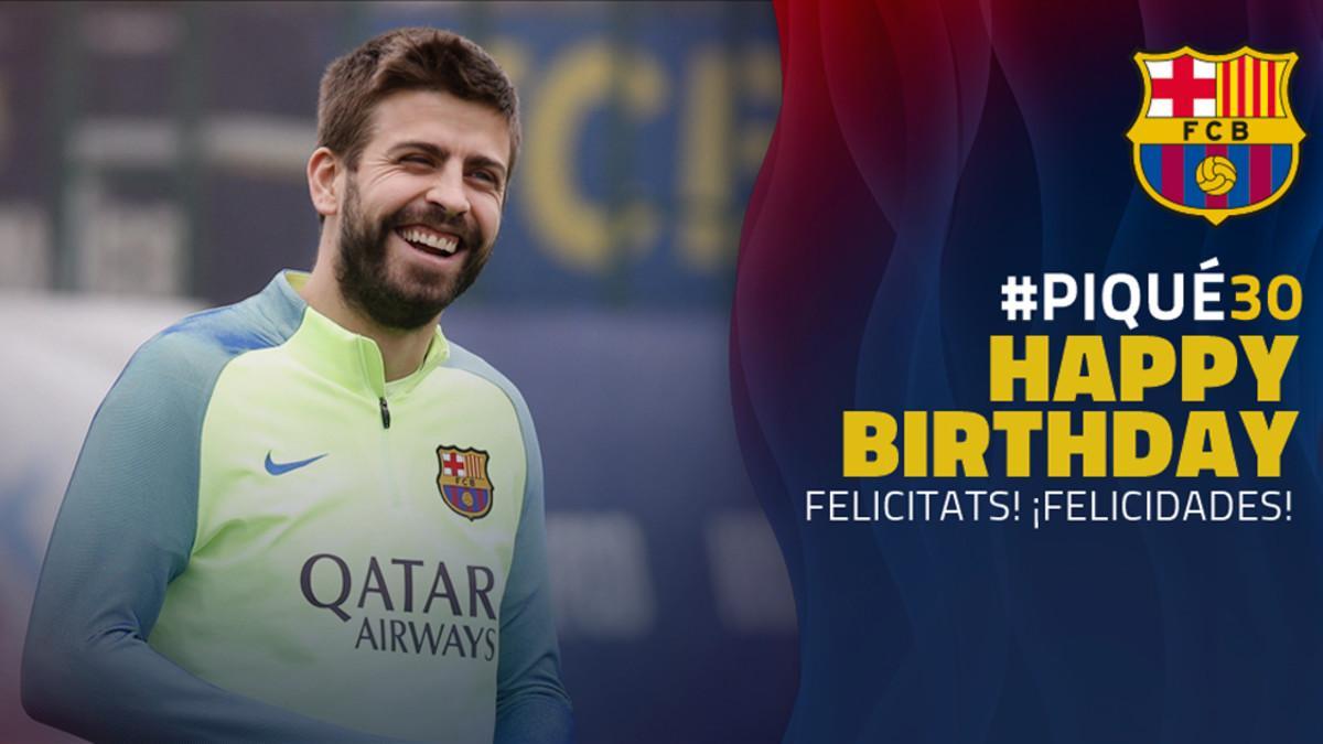 El mensaje de felicitación del Barça a Gerard Piqué