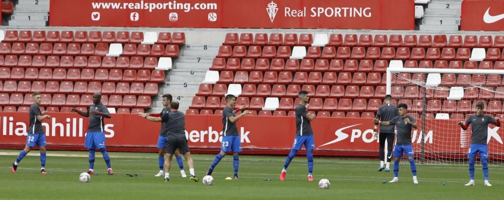 El partido entre el Sporting y el Logroñés, en imágenes