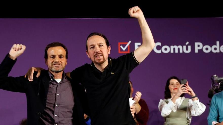 Iglesias, con Jaume Asens.