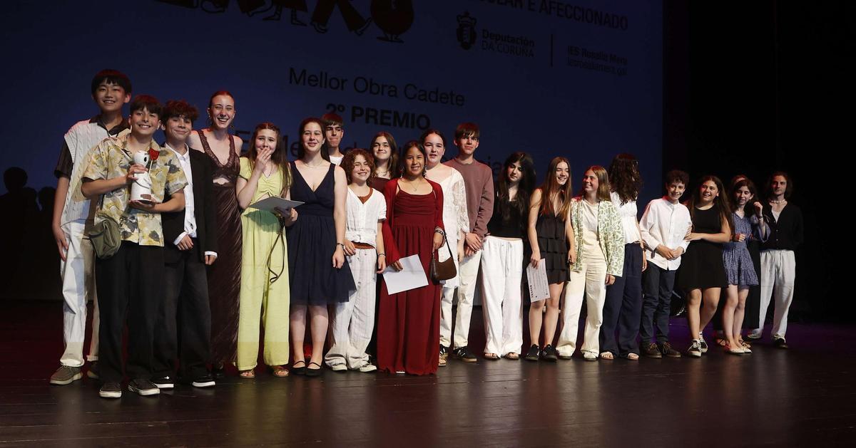 Premiados no Certame de Teatro Afeccionado.