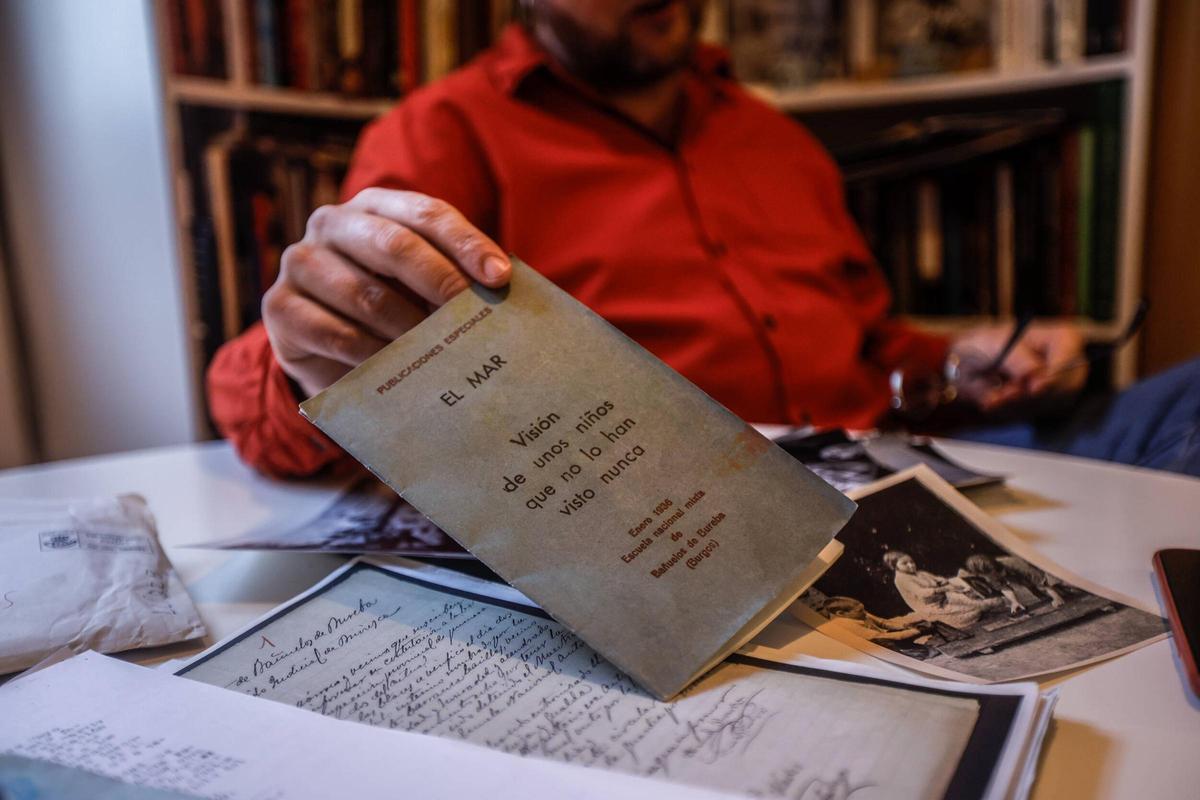 Uno de los cuadernos del maestro Antoni Benaiges del archivo personal de Sergi Bernal.