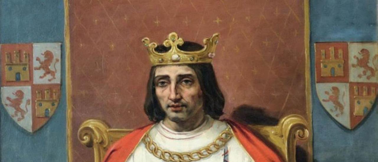 Retrato de Alfonso X el Sabio.