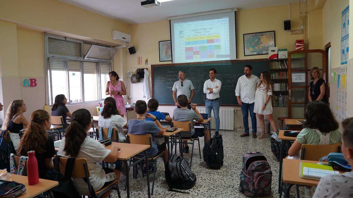 Visita a los centros escolares en el primer día del curso escolar