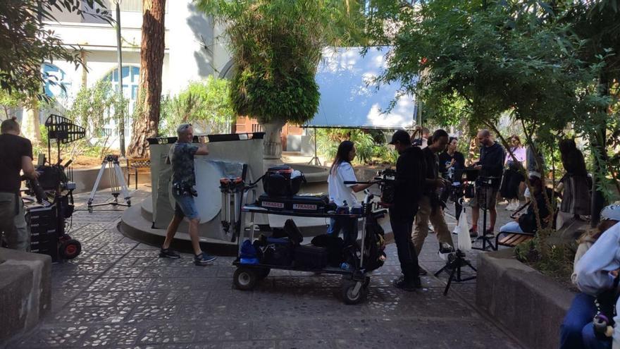 Un momento de la grabación de Forever Summer, serie de la televisión alemana, en la Isla de Tenerife. | | E.D.