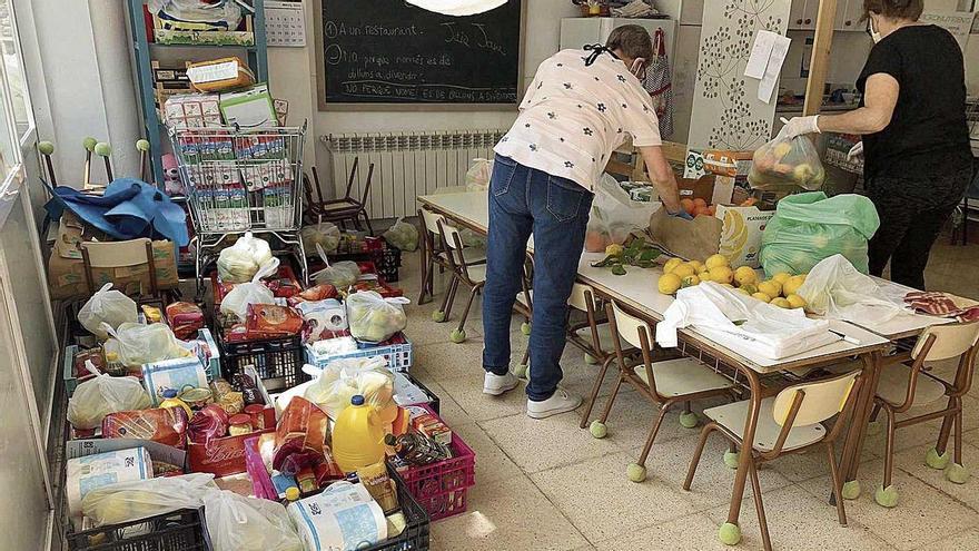 Una imagen del ‘rebost’ solidario del municipio de Sóller.