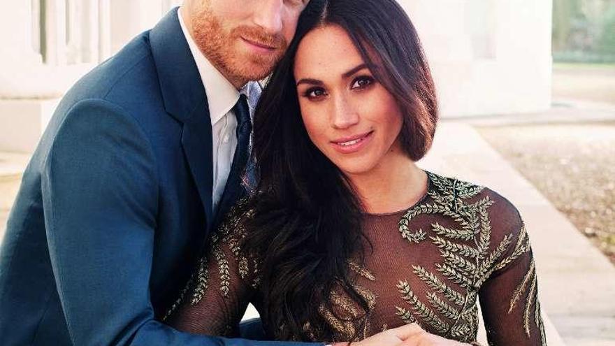 El príncipe Enrique y Meghan Markle.