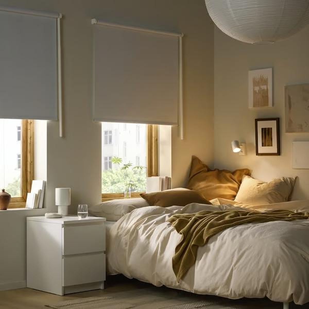estor opaco blanco de Ikea