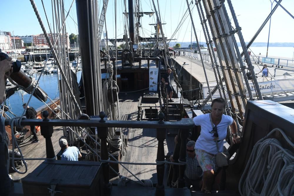 Réplicas de navíos históricos, en A Coruña