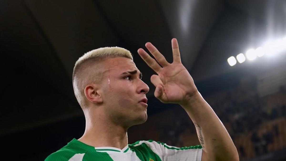 Pablo García, en el Betis-Villarreal de Liga en La Cartuja