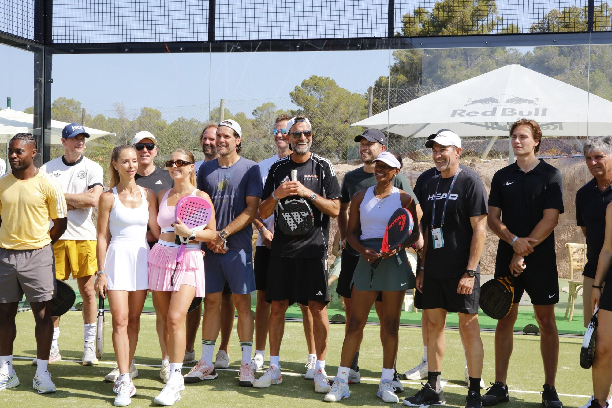 Johannes B. Kerner, Jürgen Klopp und Jens Lehmann duellieren sich auf dem Padel-Platz in Santa Ponça