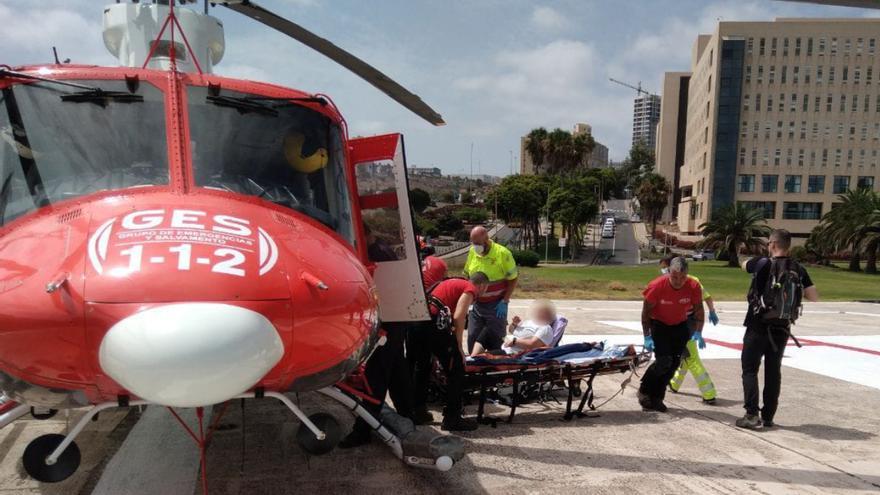 Rescatada una senderista tras caer mientras iba a Güigüí