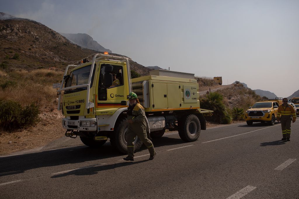 El incendio de las Cuestas del Cedacero, en imágenes