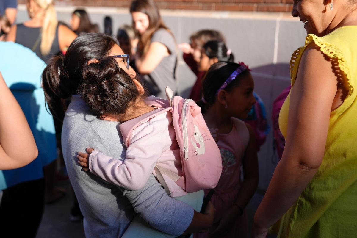 Vuelta al cole en la escuela Francesc Macià de Barcelona