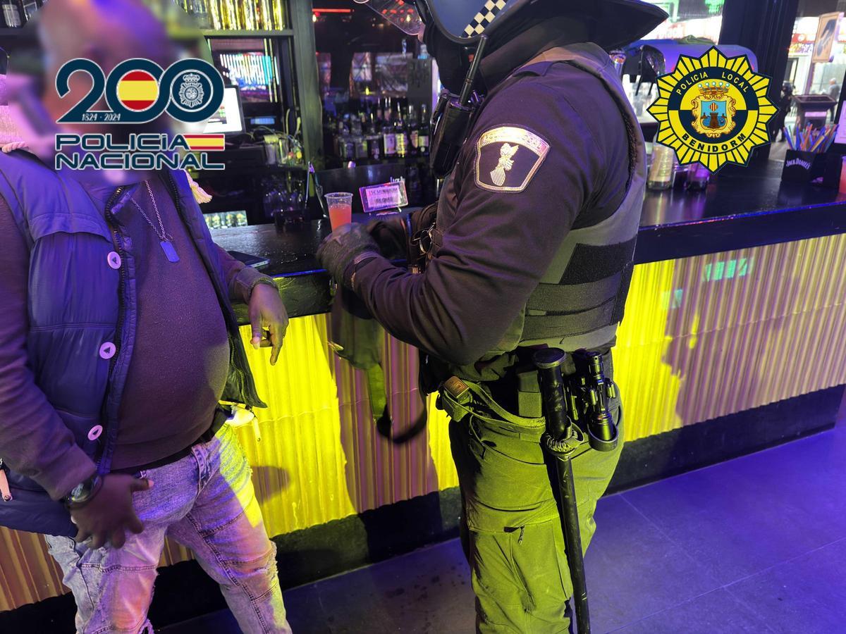 Imagen del operativo en Benidorm.