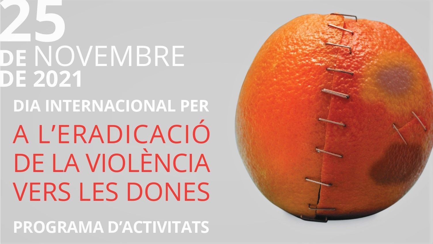 Fragmento del cartel para el Día Internacional para la Erradicación de la Violencia hacia las Mujeres en Mollet del Vallès.