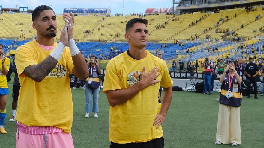 El llanto de Valles, el pasado 26 de mayo, al término del UD-Alavés en el Gran Canaria.