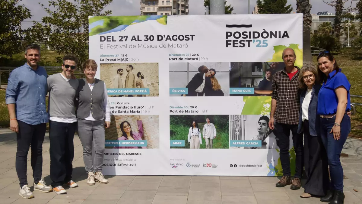 El Posidònia Fest de Mataró anuncia el cartel de 2025 y su renovación por cinco años más