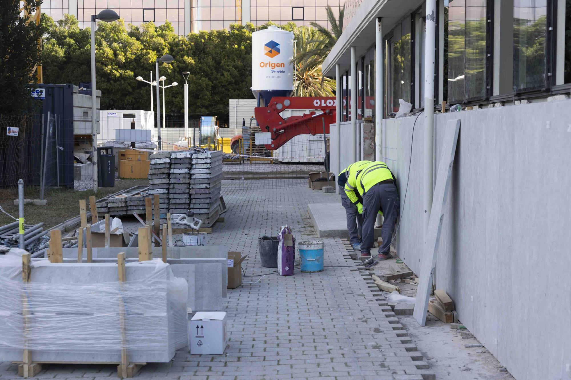 Obras de rehabilitación del Palau de la Música