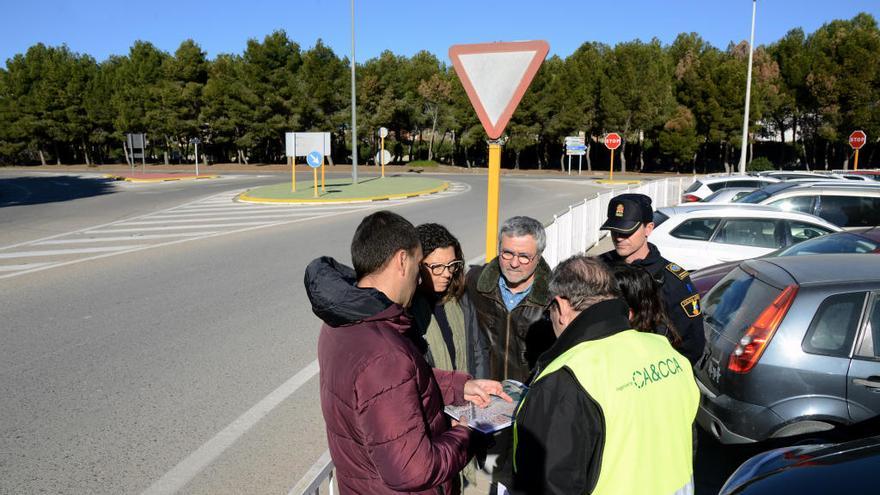 Visita a la zona donde se realizaron las obras.