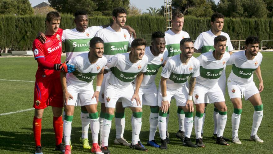 Once inicial del Ilicitano, durante el último partido en casa frente al Roda