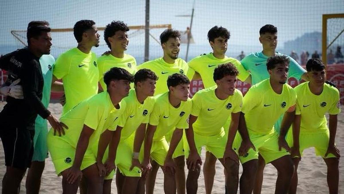 La plantilla del Roses Platja, aquest cap de setmana.