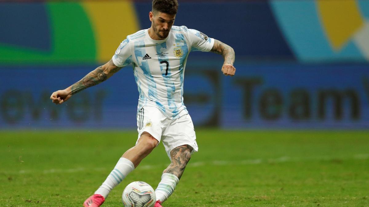 De Paul con la camiseta de Argentina