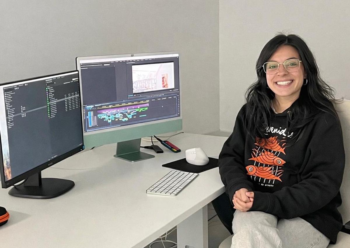 Laura Piñeiro non esconde a súa felicidade pola nominación. | FDV