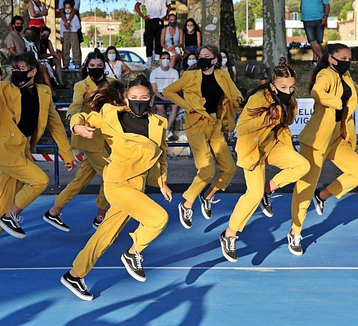 Encuentro de danza urbana Vikul, ayer en Samil.