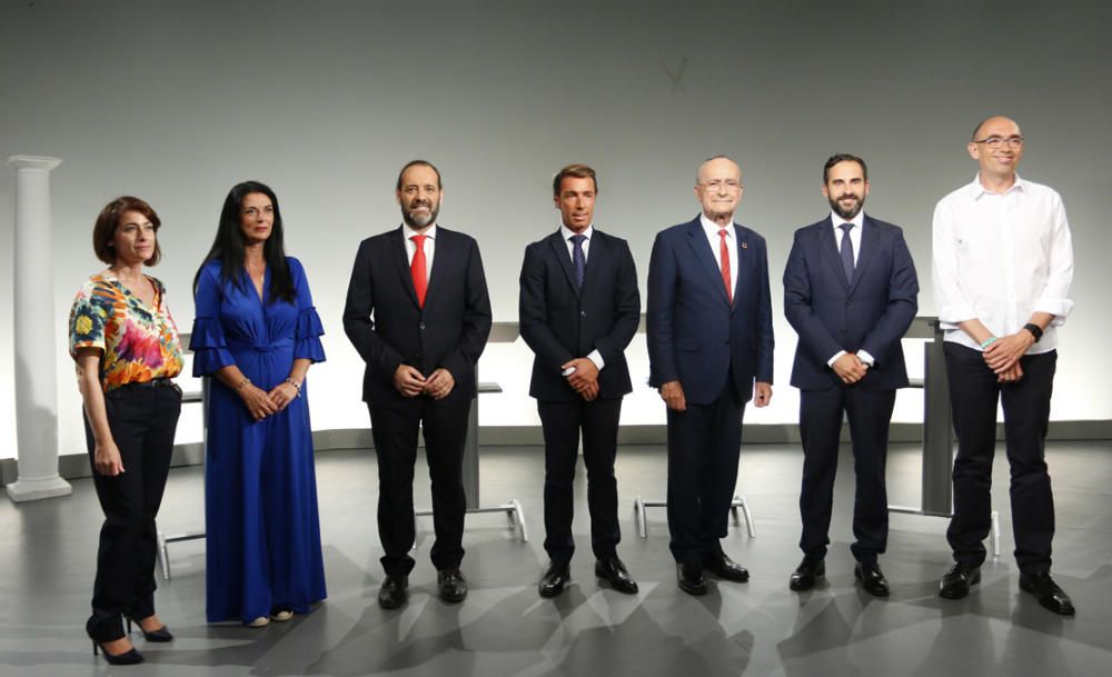 Fotos del debate electoral en Canal Málaga