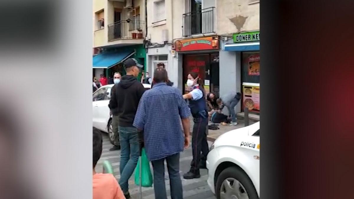 Pelea multitudinaria en el barrio de la Salut de Badalona