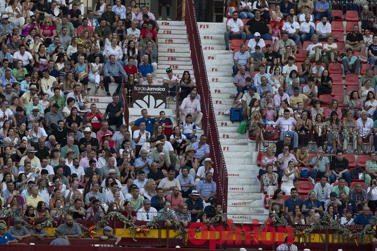 Corrida de rejones en la Feria de Murcia (Andy Cartagena y Diego Ventura)
