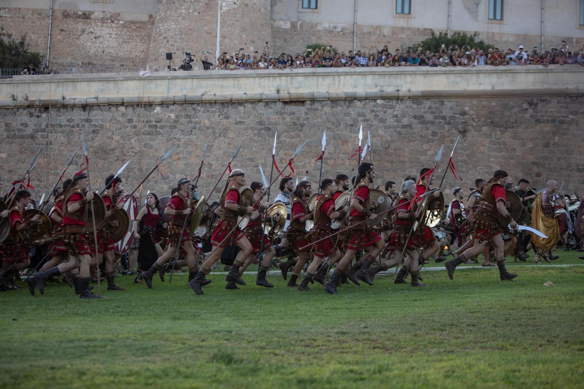 Batalla de Carthagineses y Romanos