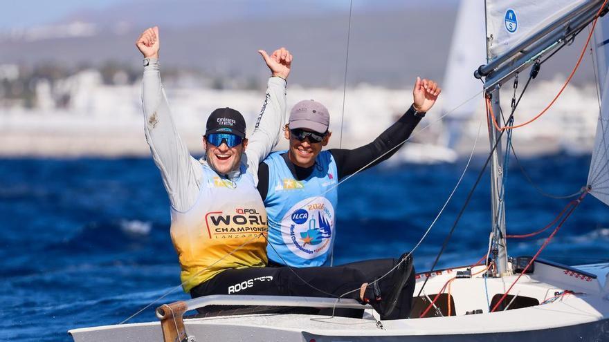 Rafael Lasso Lorenzo y Alonso Pérez, campeones de la clase Snipe de Vela en la Lanzarote International Regatta
