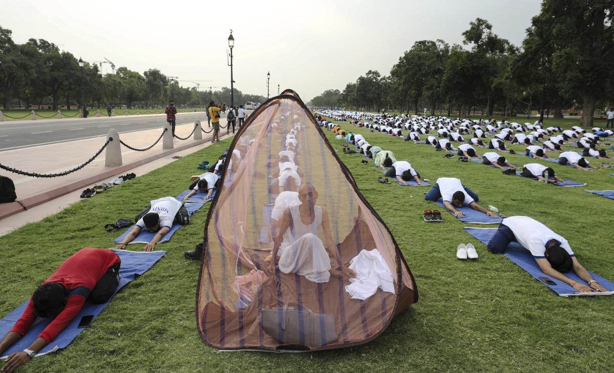 Día Internacional del Yoga en la India