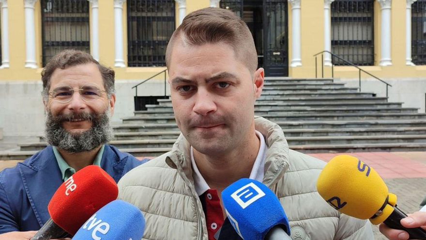 Por la izquierda, Juan Galán y Borja Fernández, ayer. | EUROPA PRESS