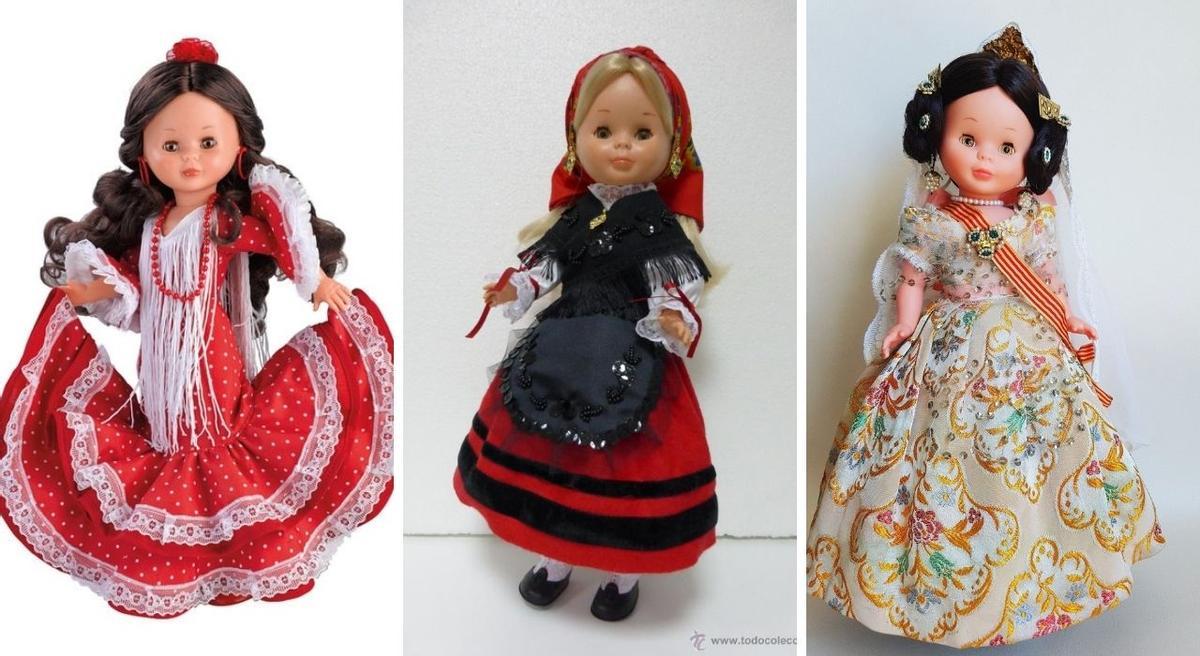 Nancy en sus versiones de flamenca, gallega y valenciana.