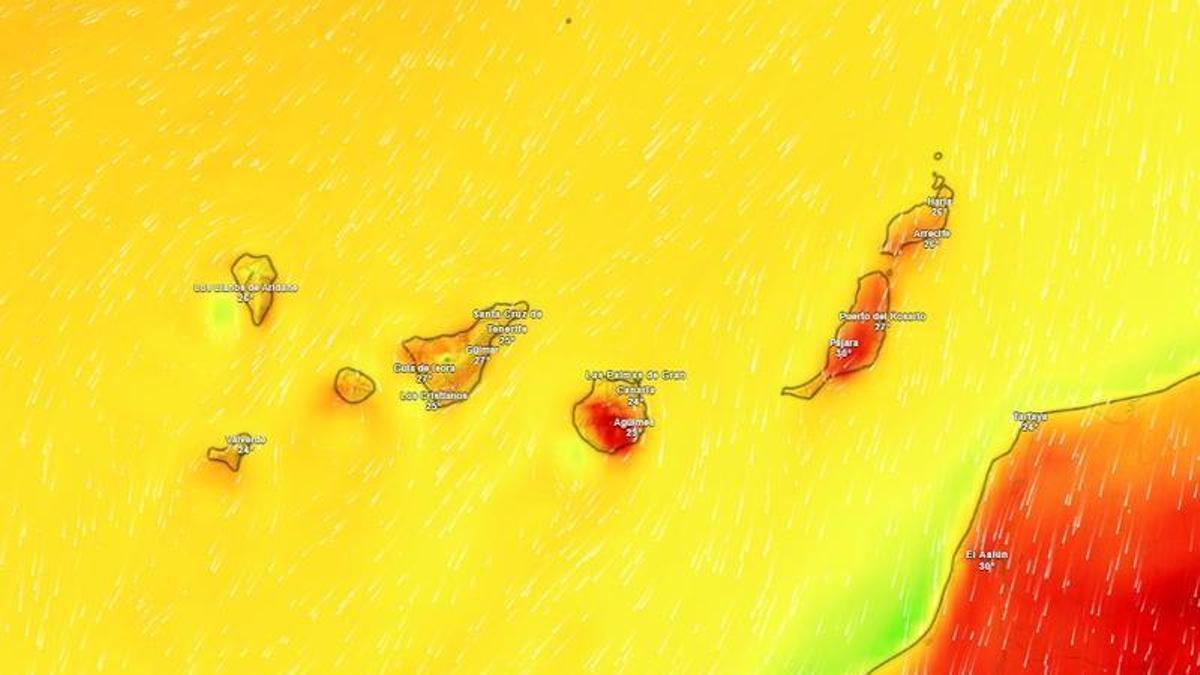 La Aemet avisa: las temperaturas seguirán pasando los 30 grados este jueves en Tenerife